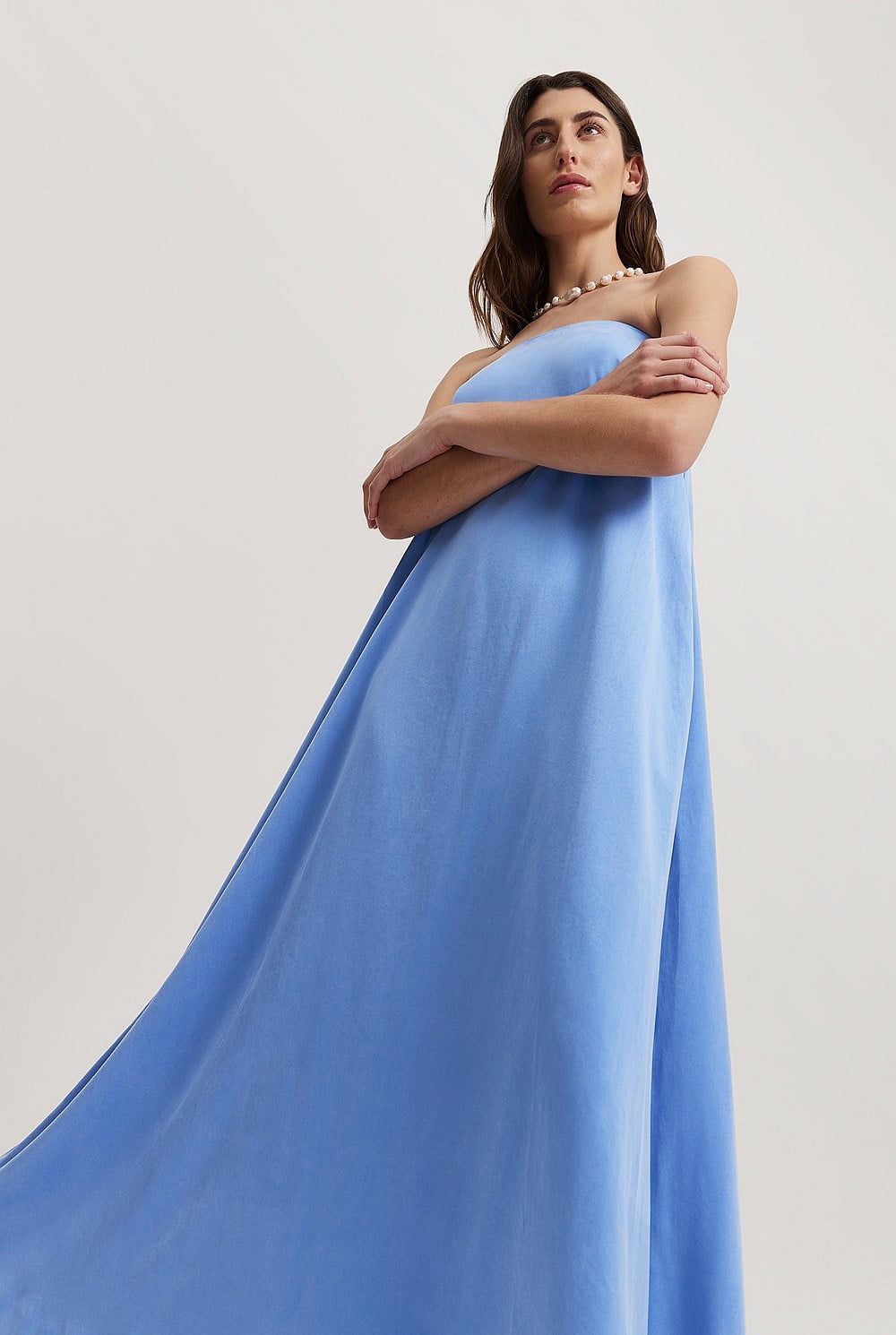 Strapless Fluid Dress