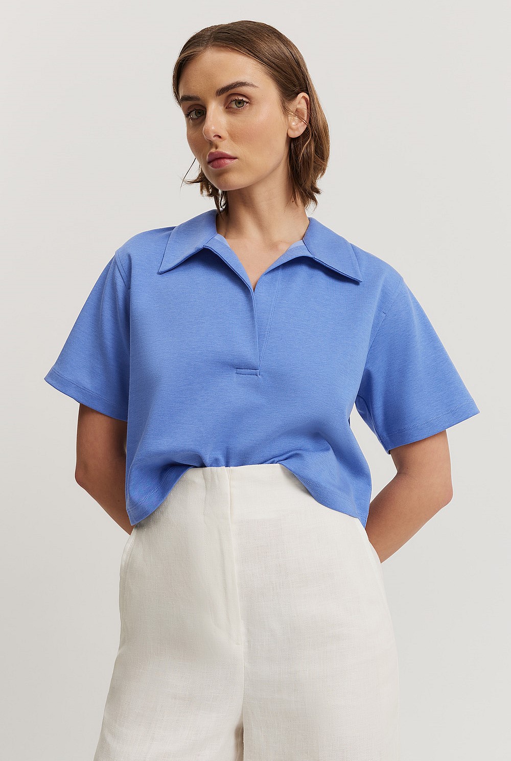 Cropped Polo T-Shirt