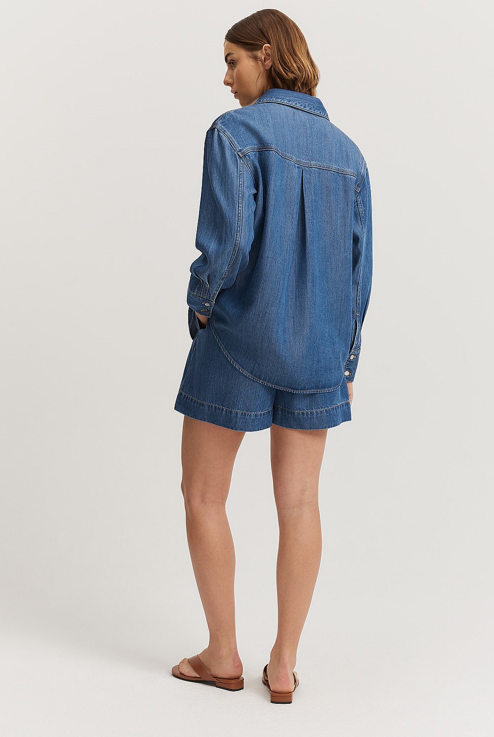 Pocket Detail Denim Shirt