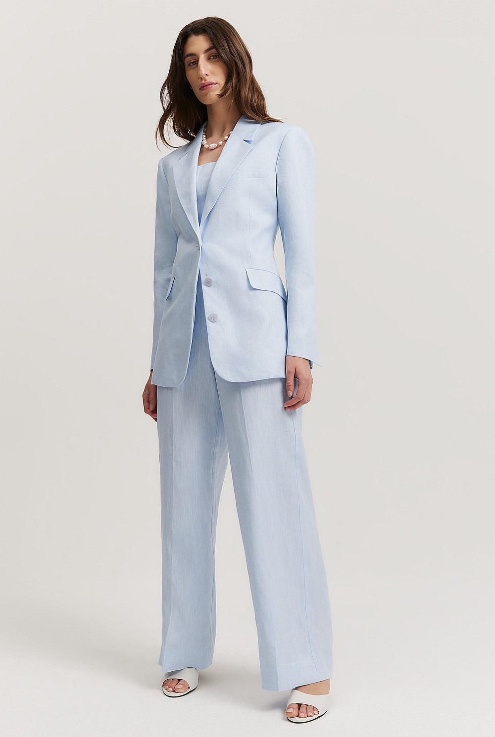 Linen Yarn Dyed Blazer
