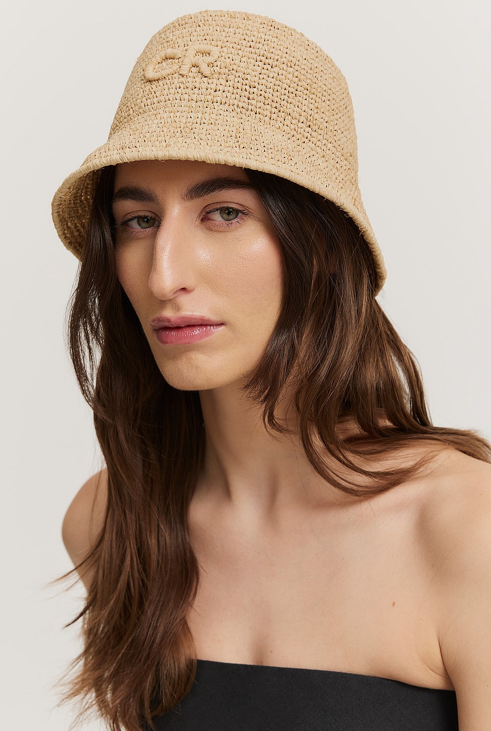 CR Raffia Bucket Hat