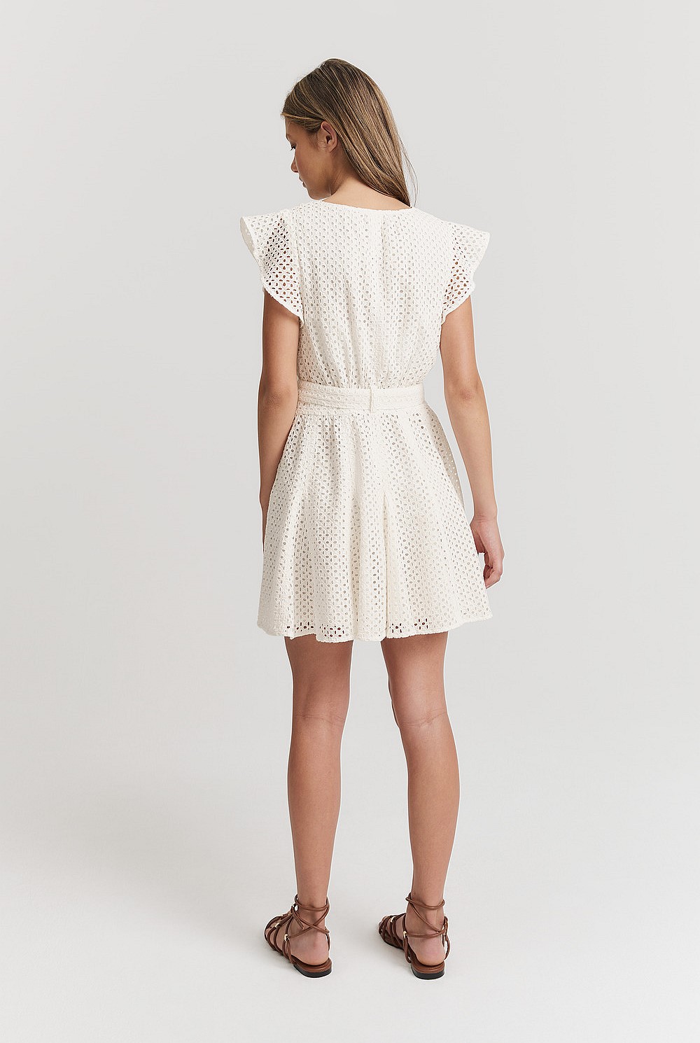 Teen Broderie Flare Dress