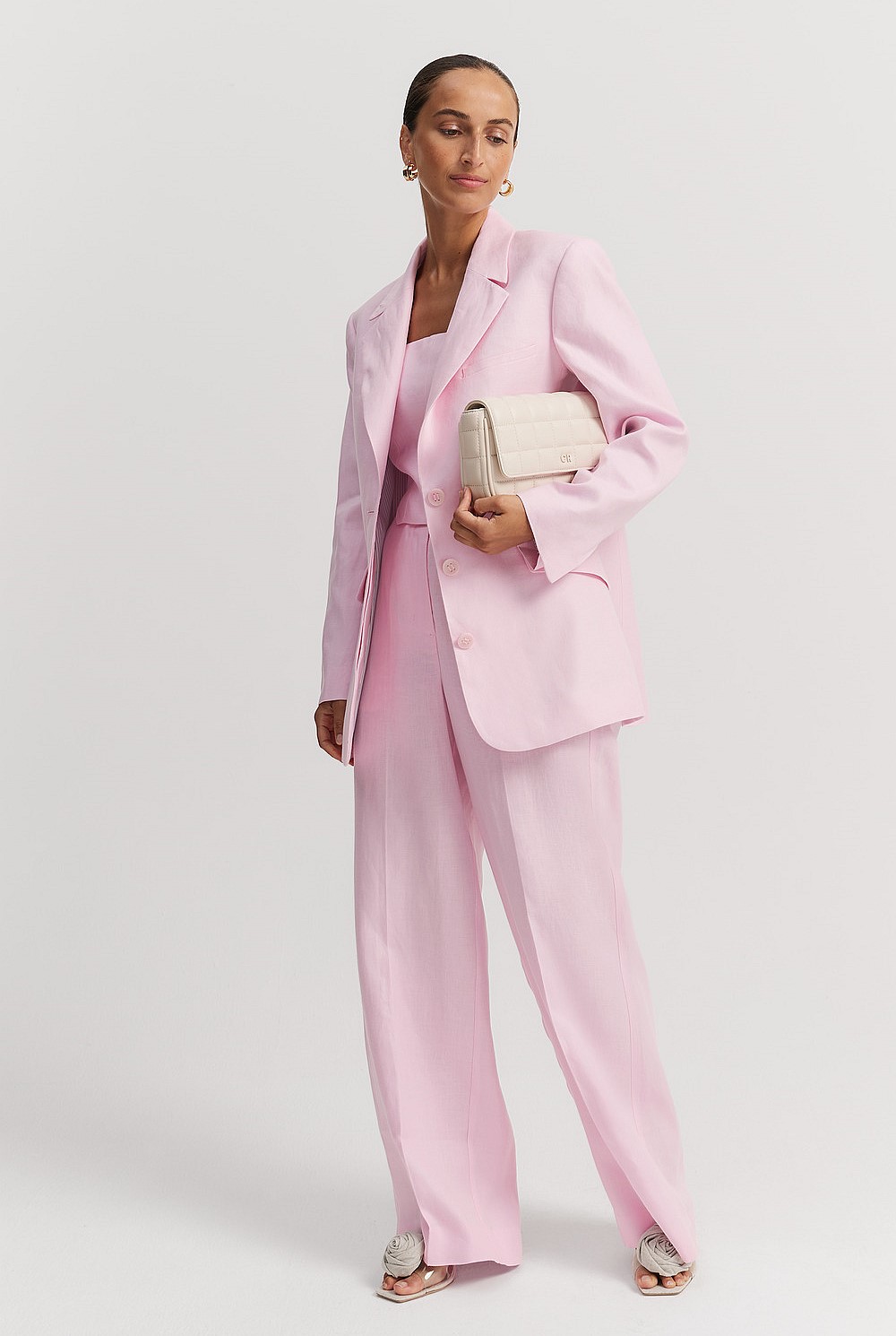 Organically Grown Linen Yarn Dyed Blazer