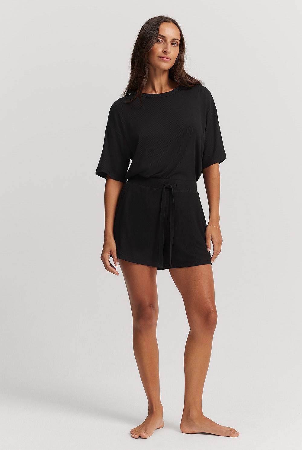 Luxe Rib Pyjama Lounge Short