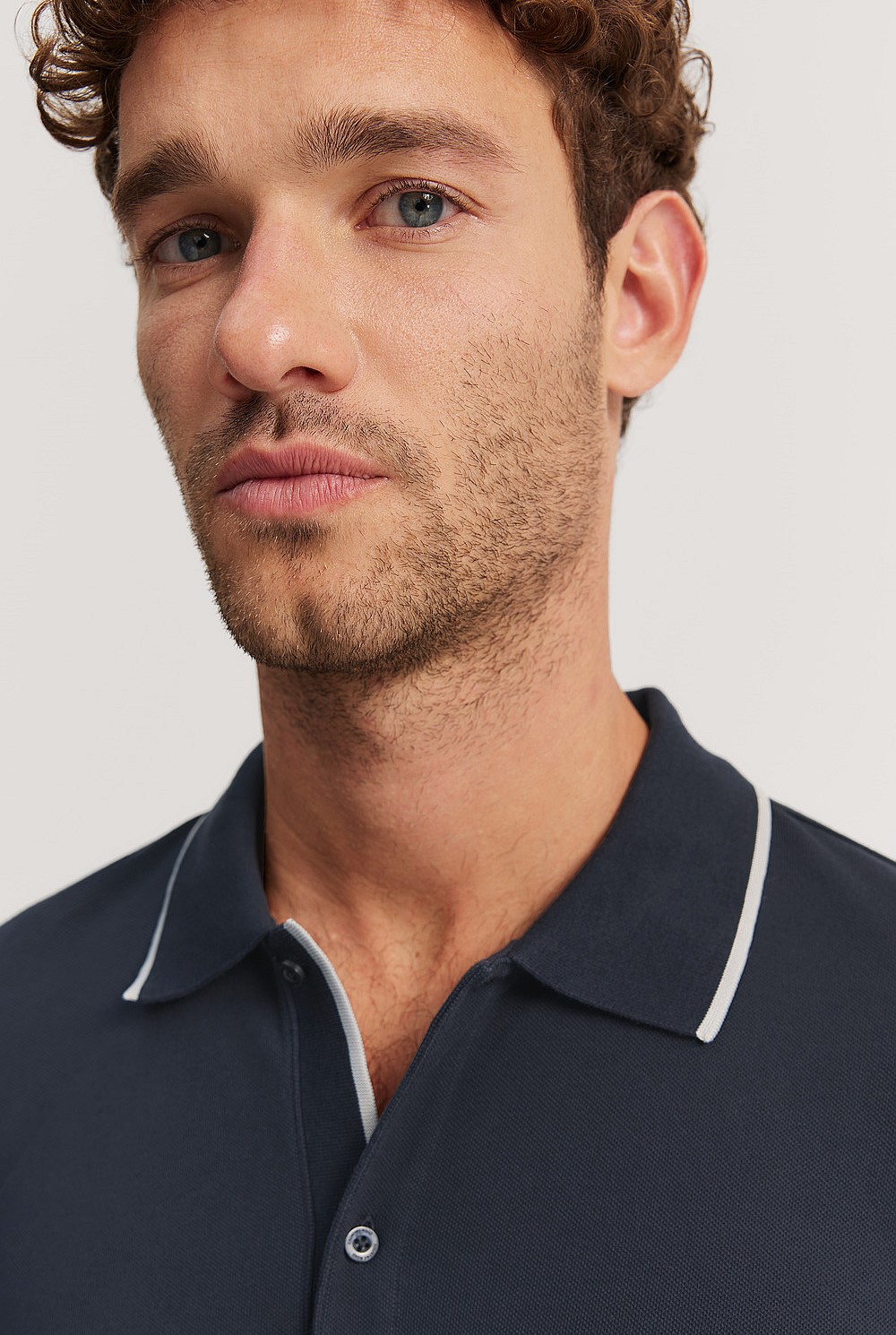 Slim Fit Stretch Pique Polo