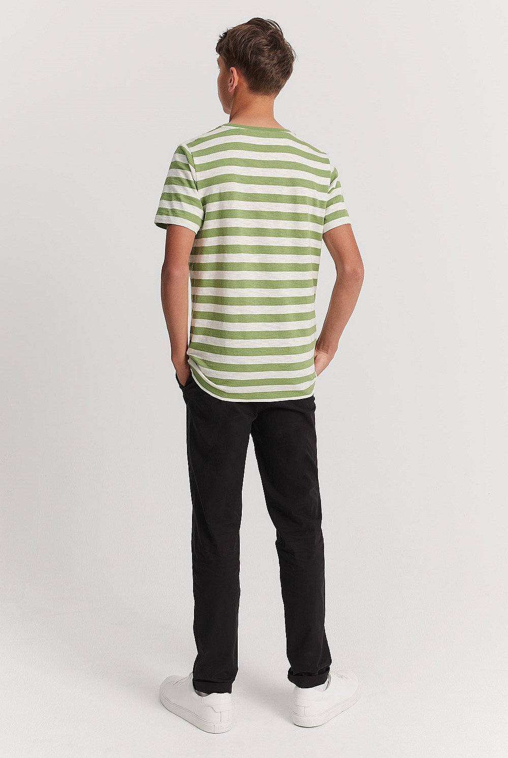 Teen Recycled Cotton Blend Plain CR Short Sleeve T-Shirt