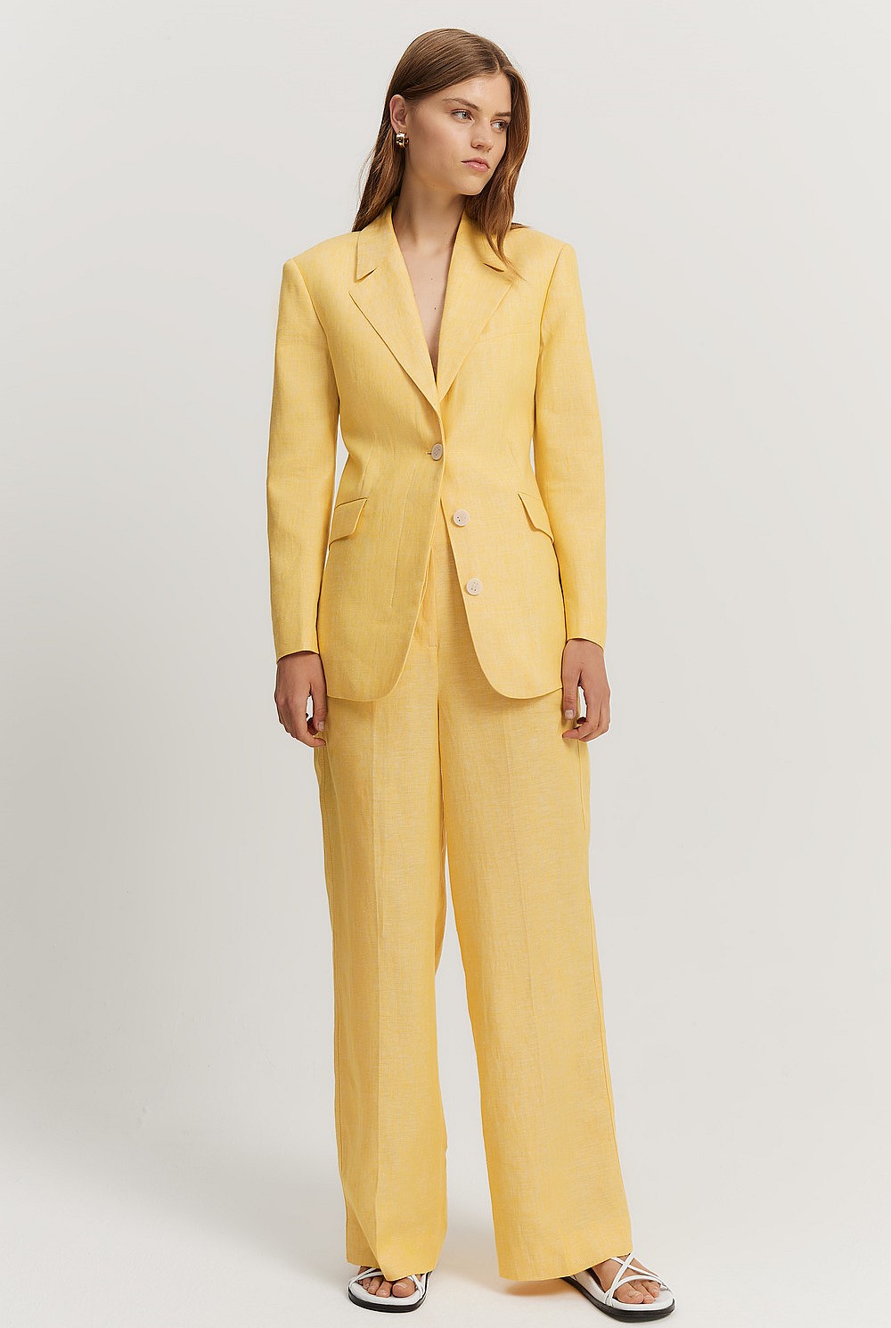 Linen Yarn Dyed Blazer