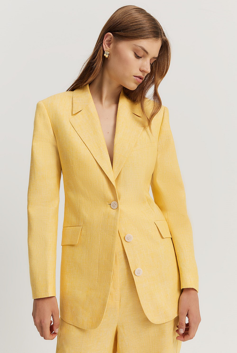 Linen Yarn Dyed Blazer