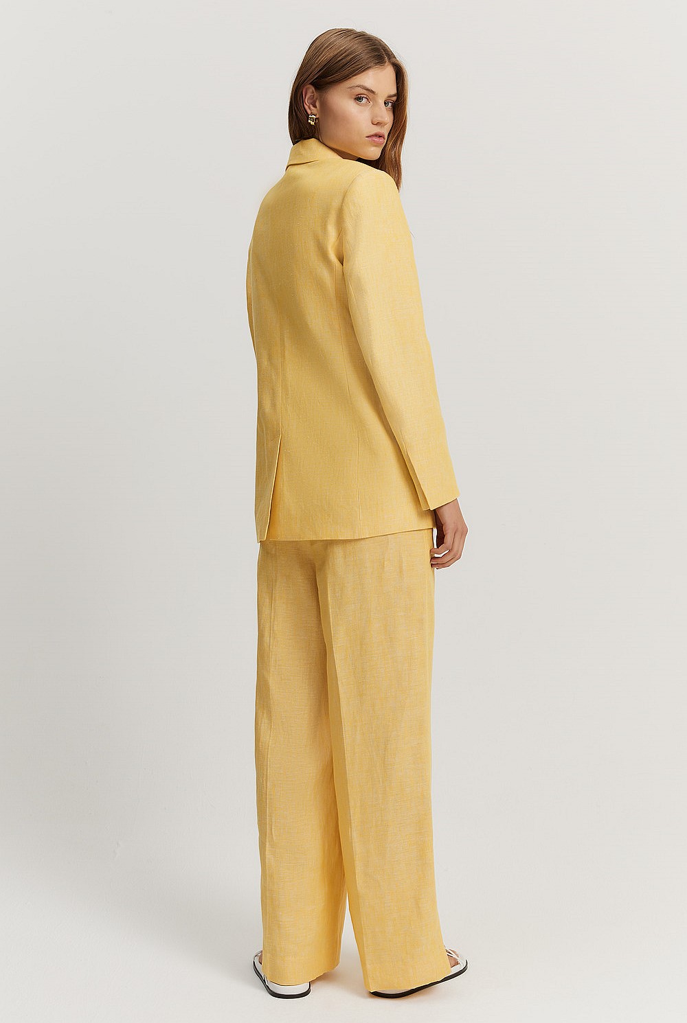 Linen Yarn Dyed Blazer