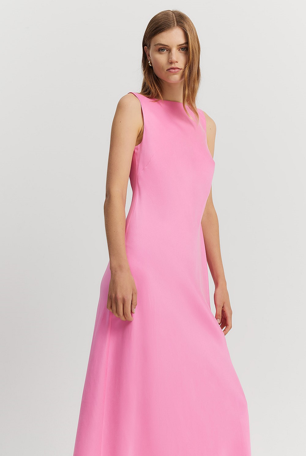 Column Fluid Midi Dress