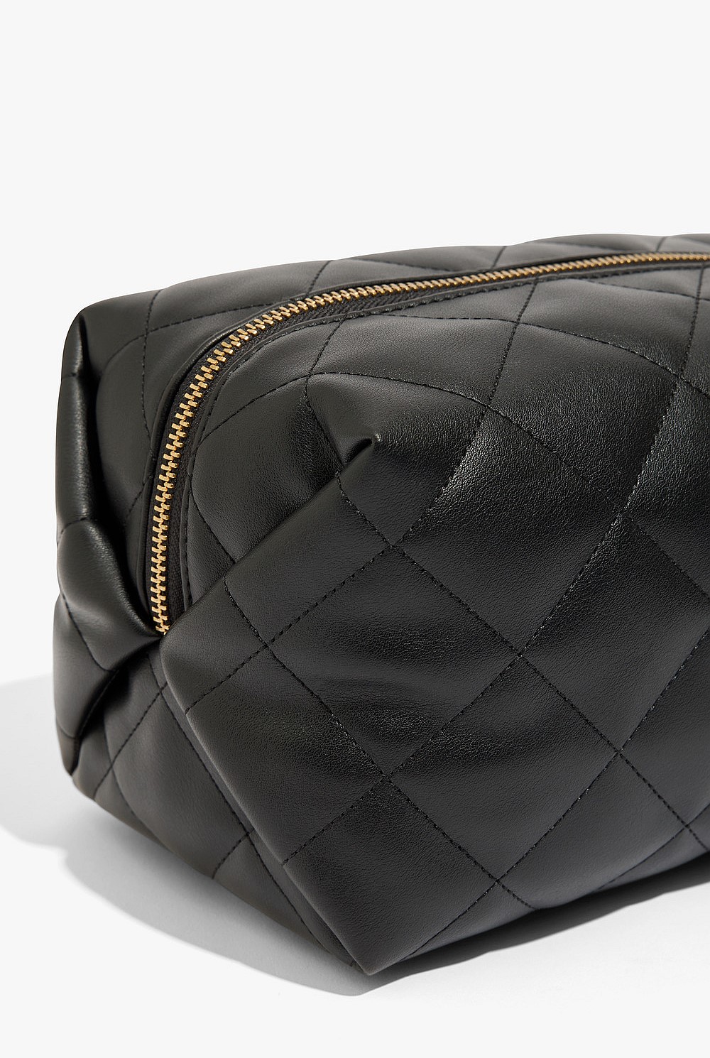 Quilted Zip Top Cosmetic Case