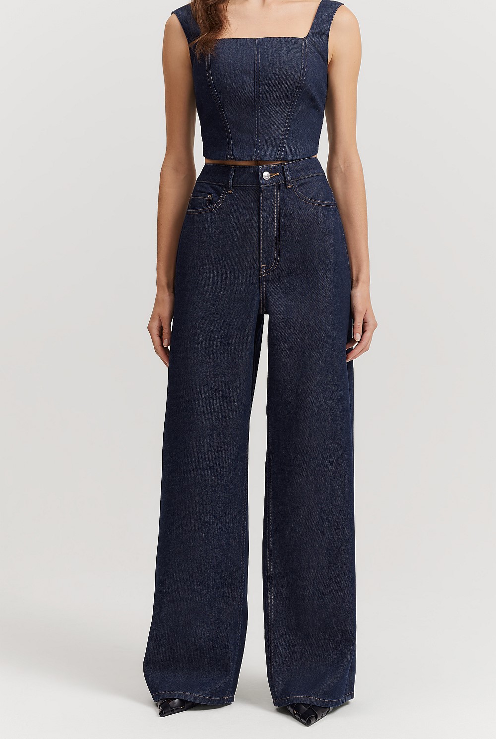 High Rise Relaxed Leg Jean