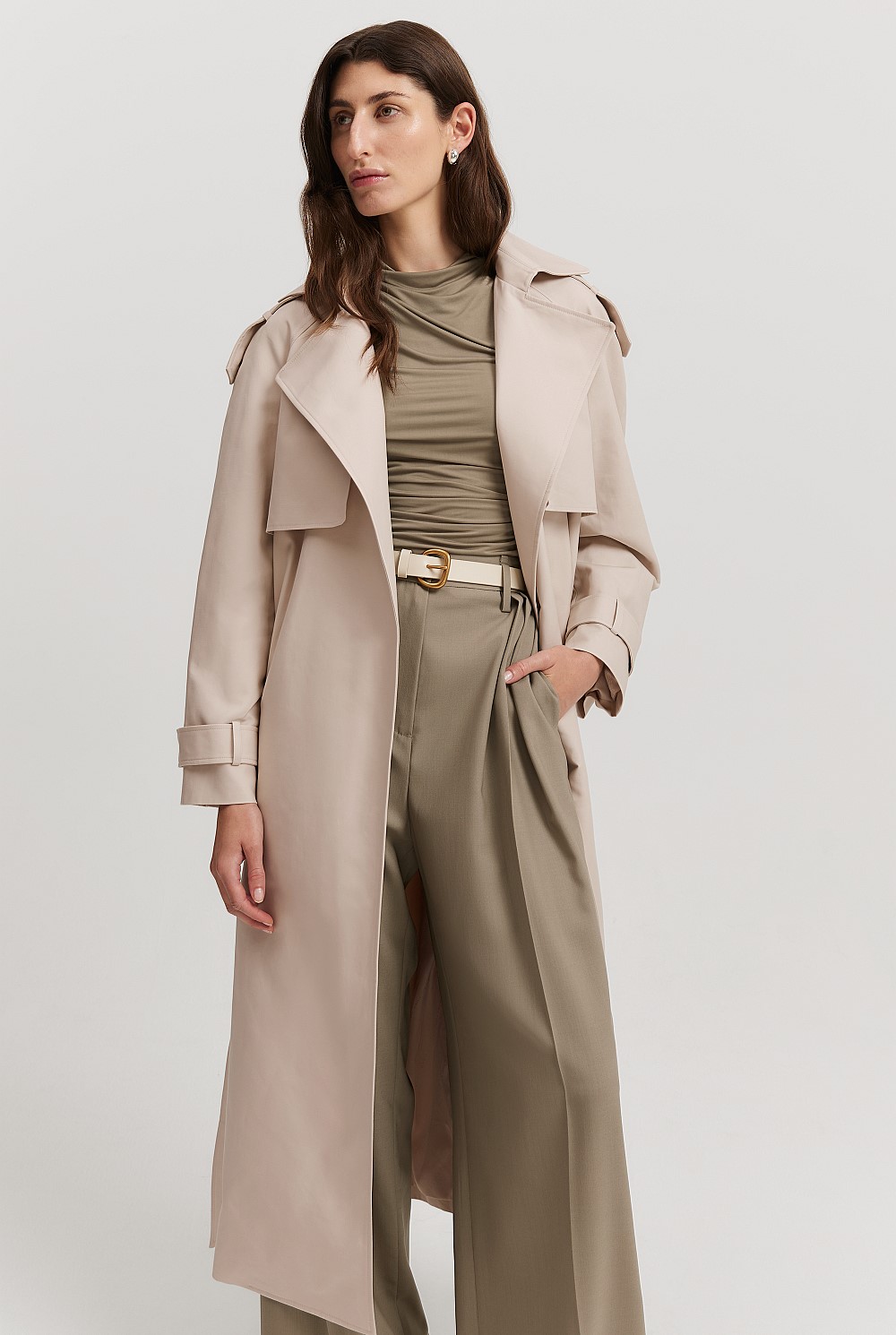 Organically Grown Cotton Trench Coat