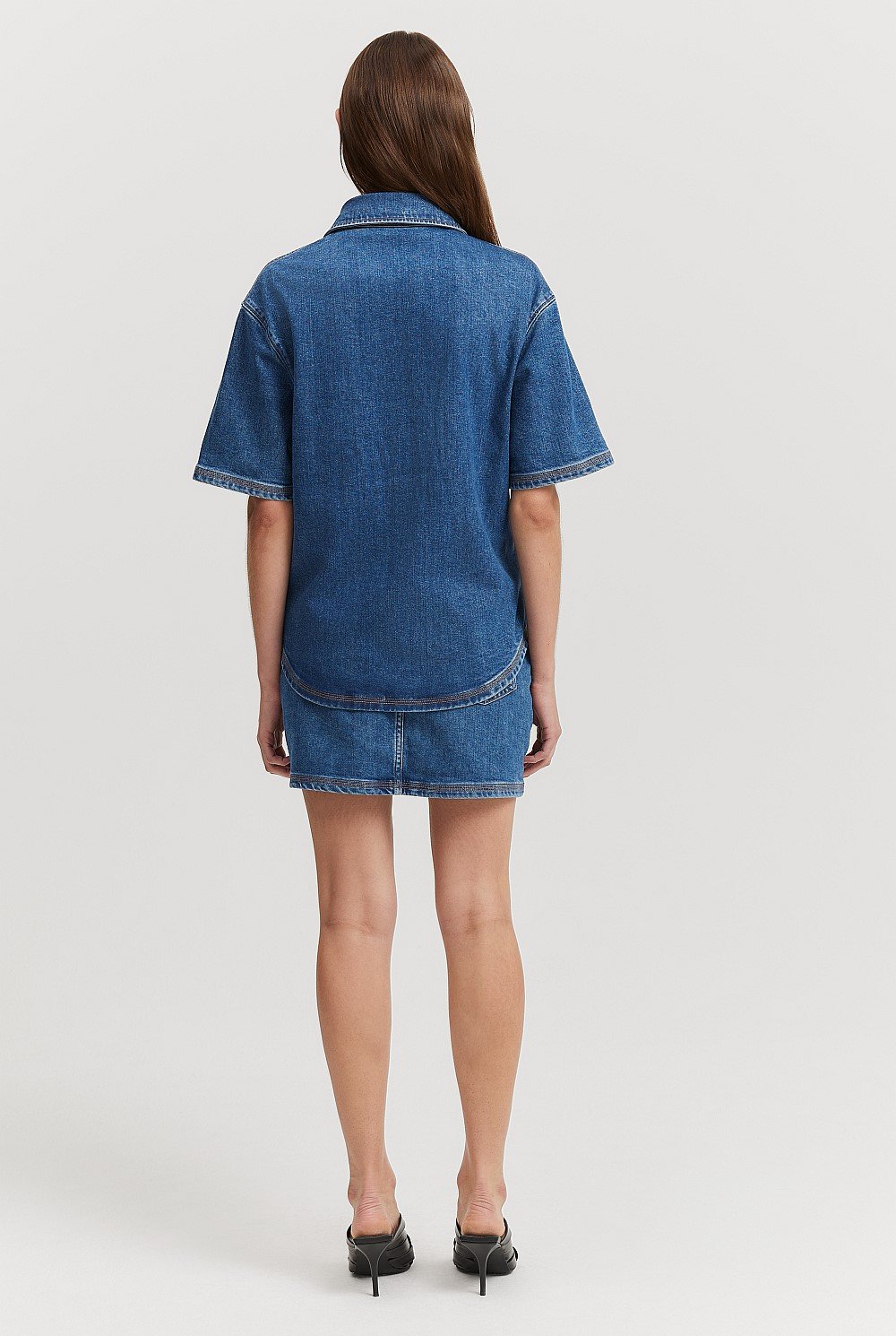 Denim Short Sleeve Shirt