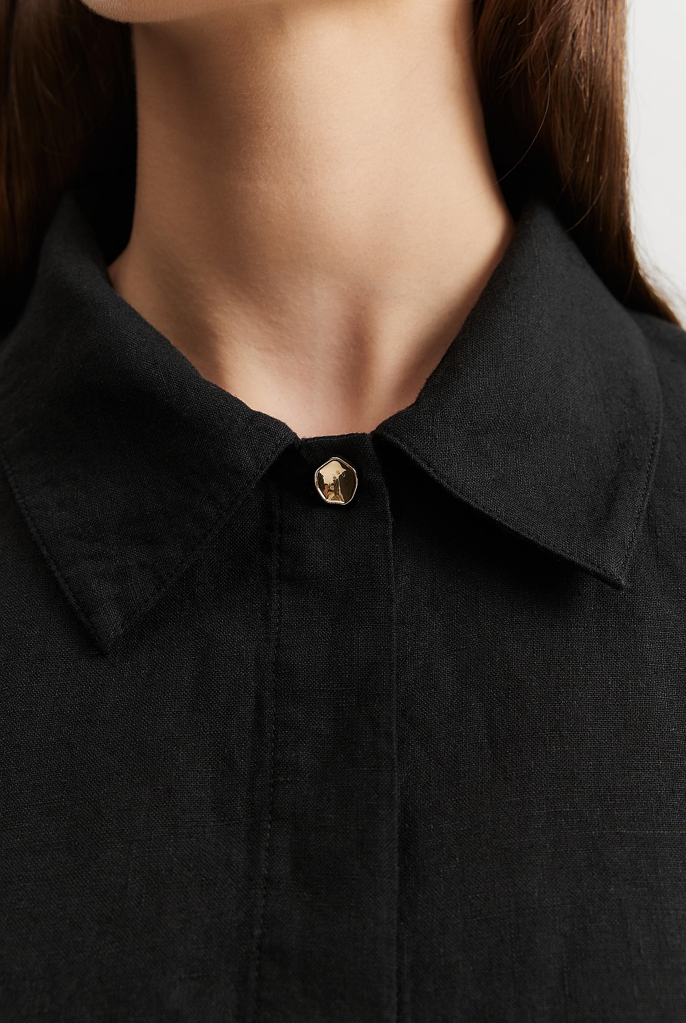 Cropped Linen Shirt