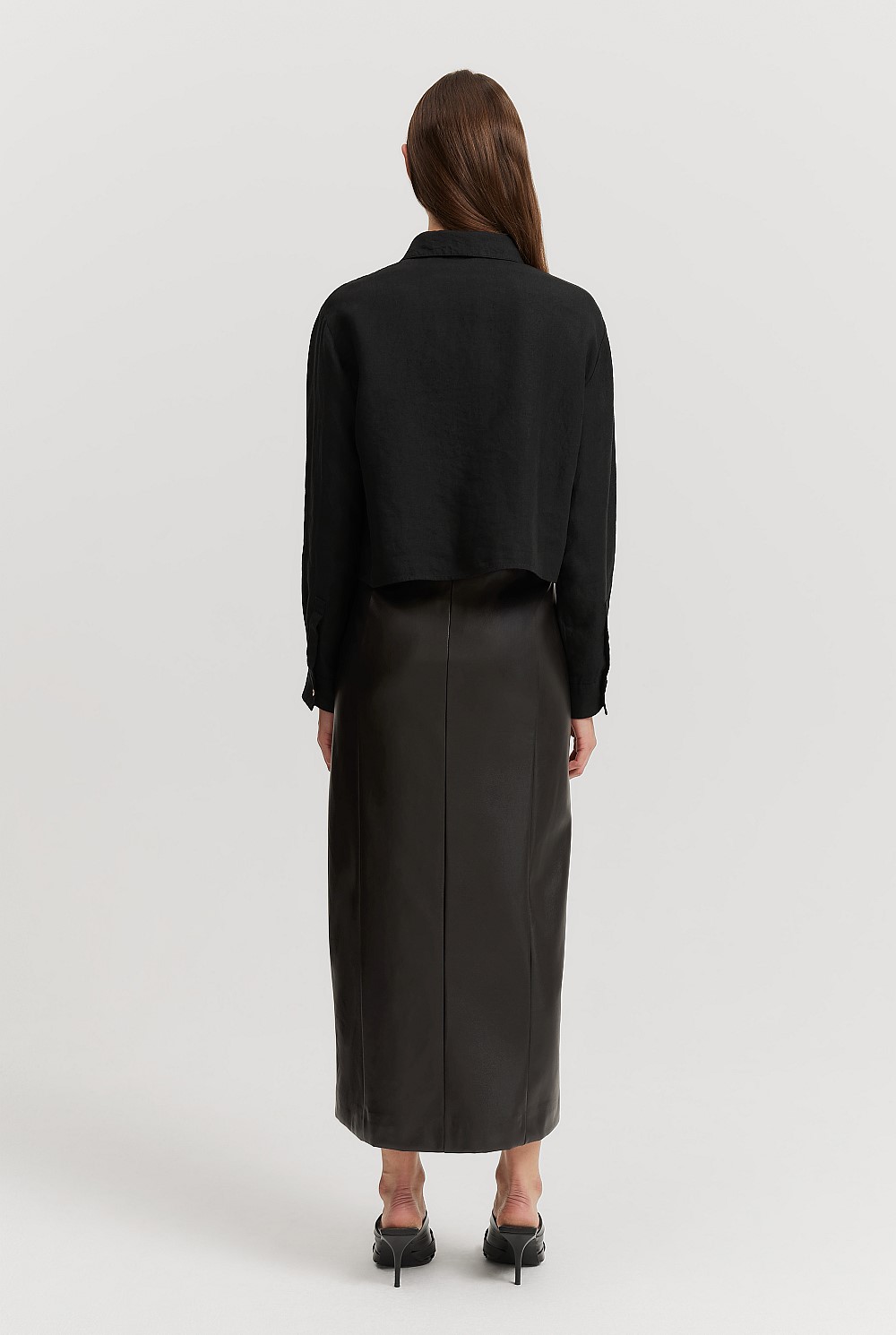 Cropped Linen Shirt