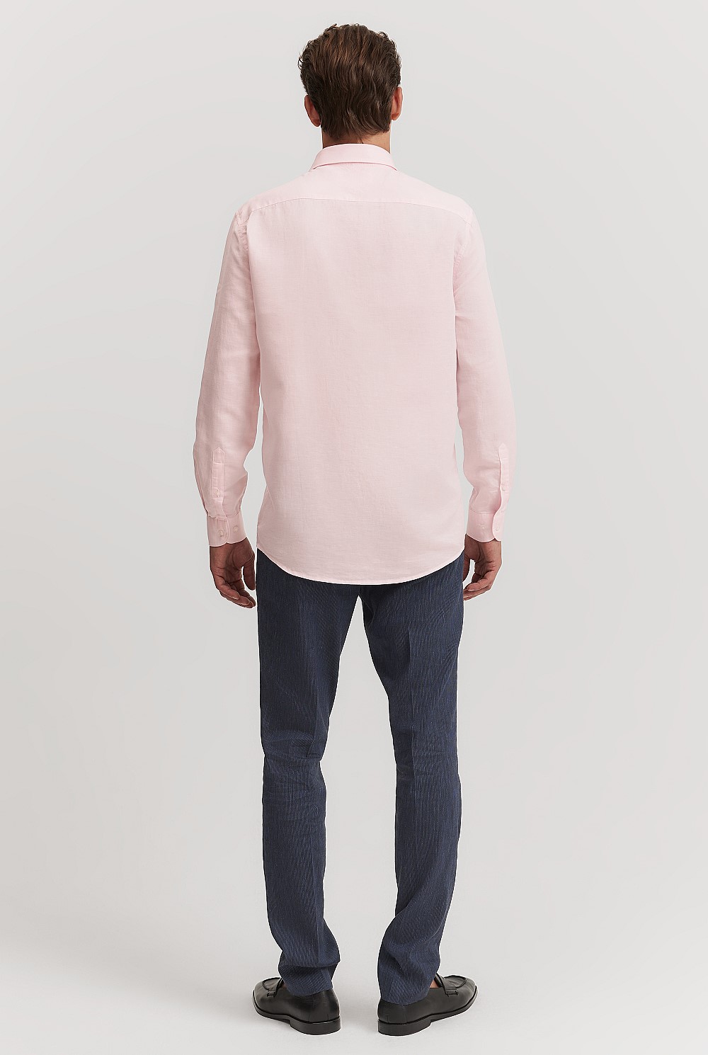 Tailored Fit Cotton Linen Shirt
