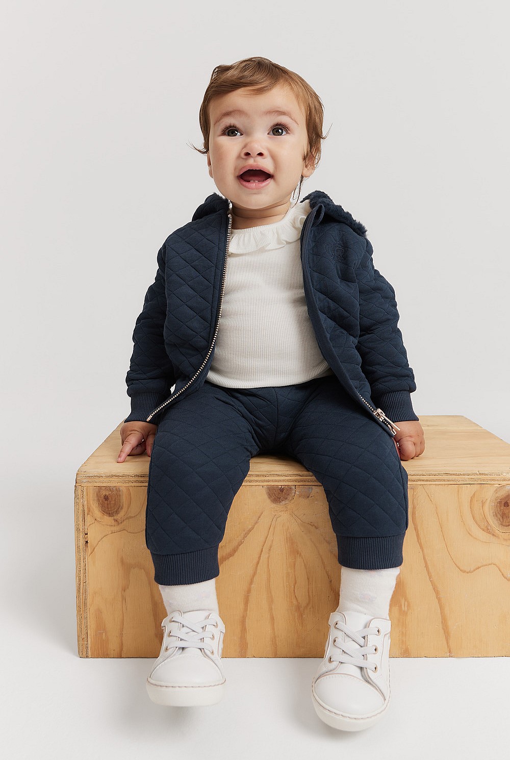 Organically Grown Cotton Blend Quilted Jacket