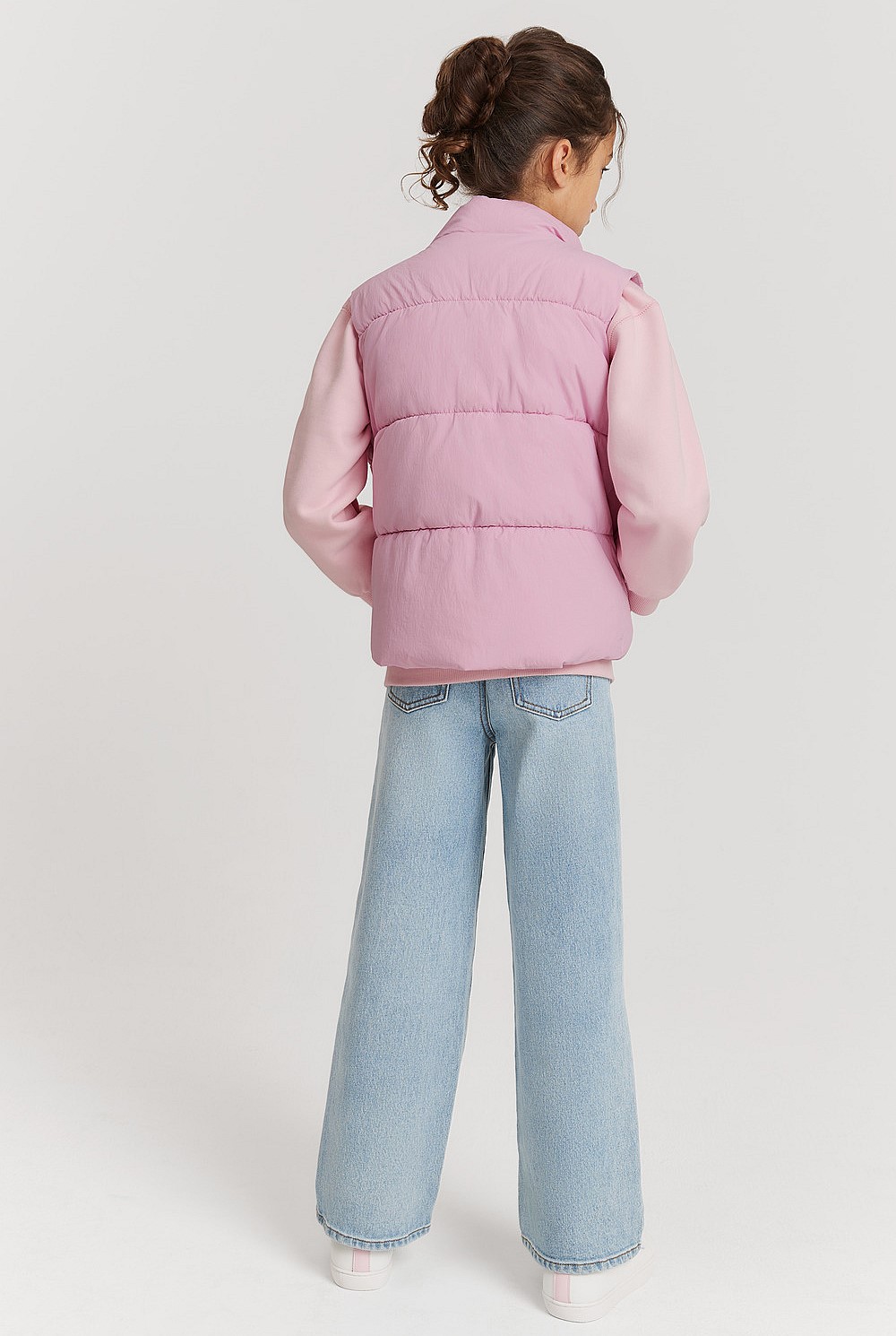 Recycled Nylon Puffer Vest Jacket