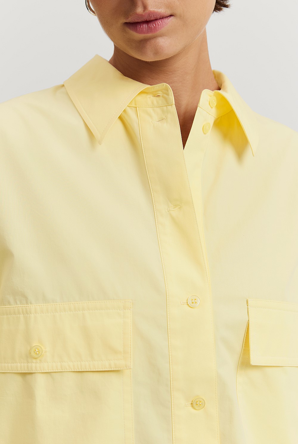Cotton Pocket Detail Shirt