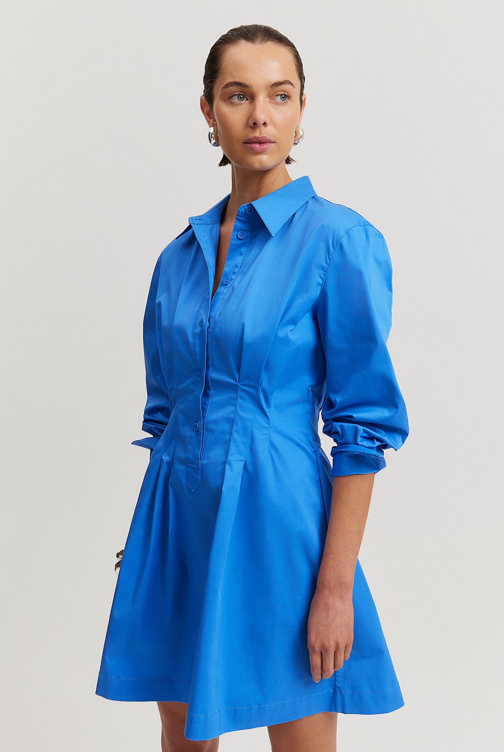 Tuck Detail Mini Dress