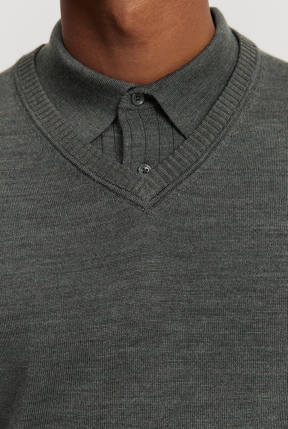 Verified Australian Merino V-Neck Knit