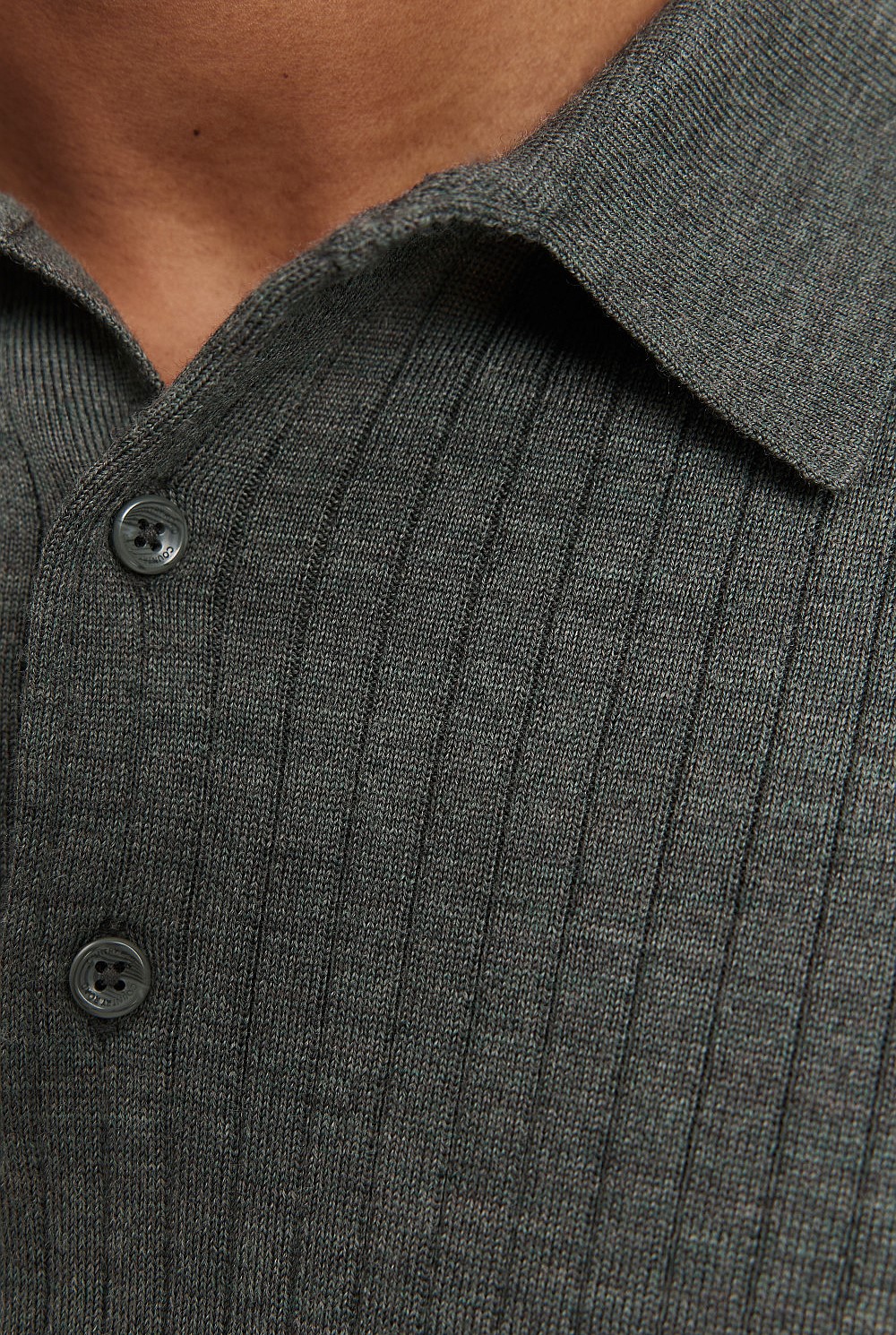 Verified Australian Merino Wool Ribbed Polo