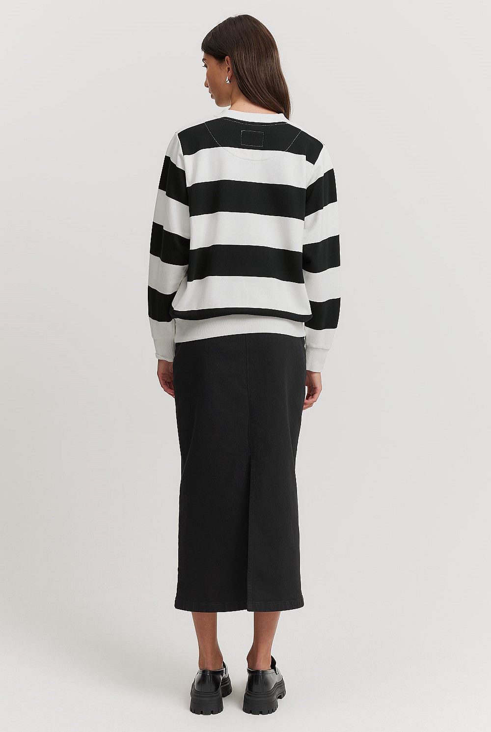 Verified Australian Cotton Stripe Heritage Sweat