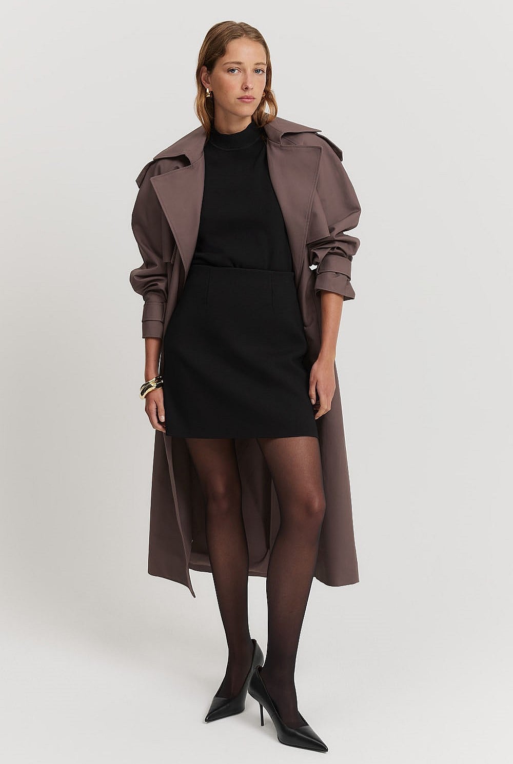 Compact Knit Mini Skirt
