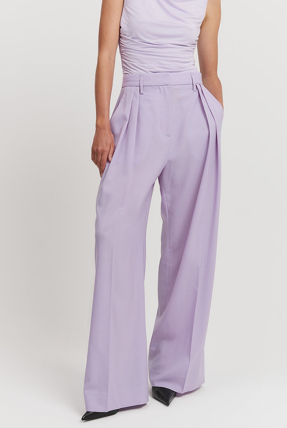 Pleat Wool Pant