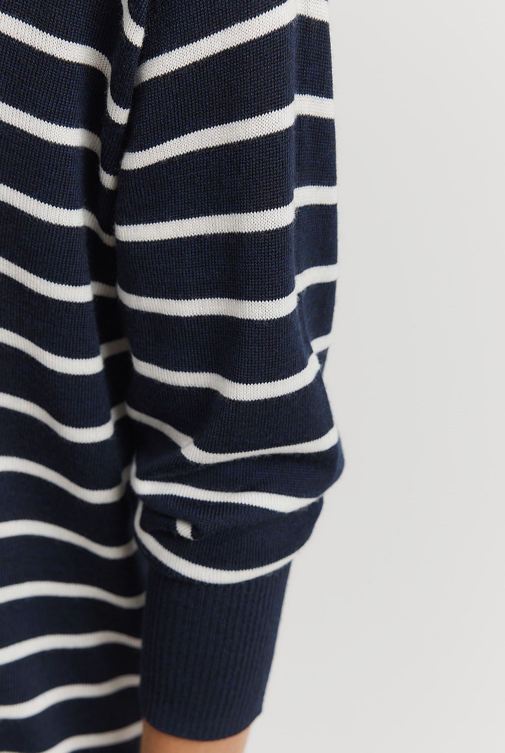 Verified Australian Merino Wool Stripe Crew Knit