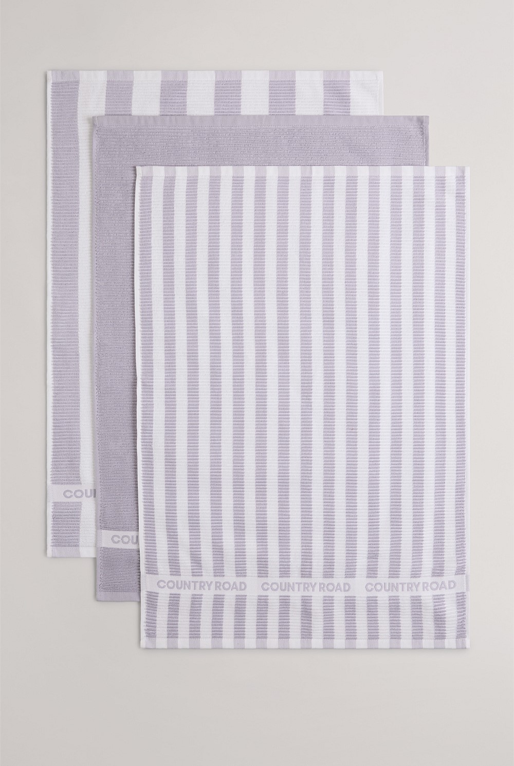 CR Stripe Australian Cotton Tea Towel Pack of 3