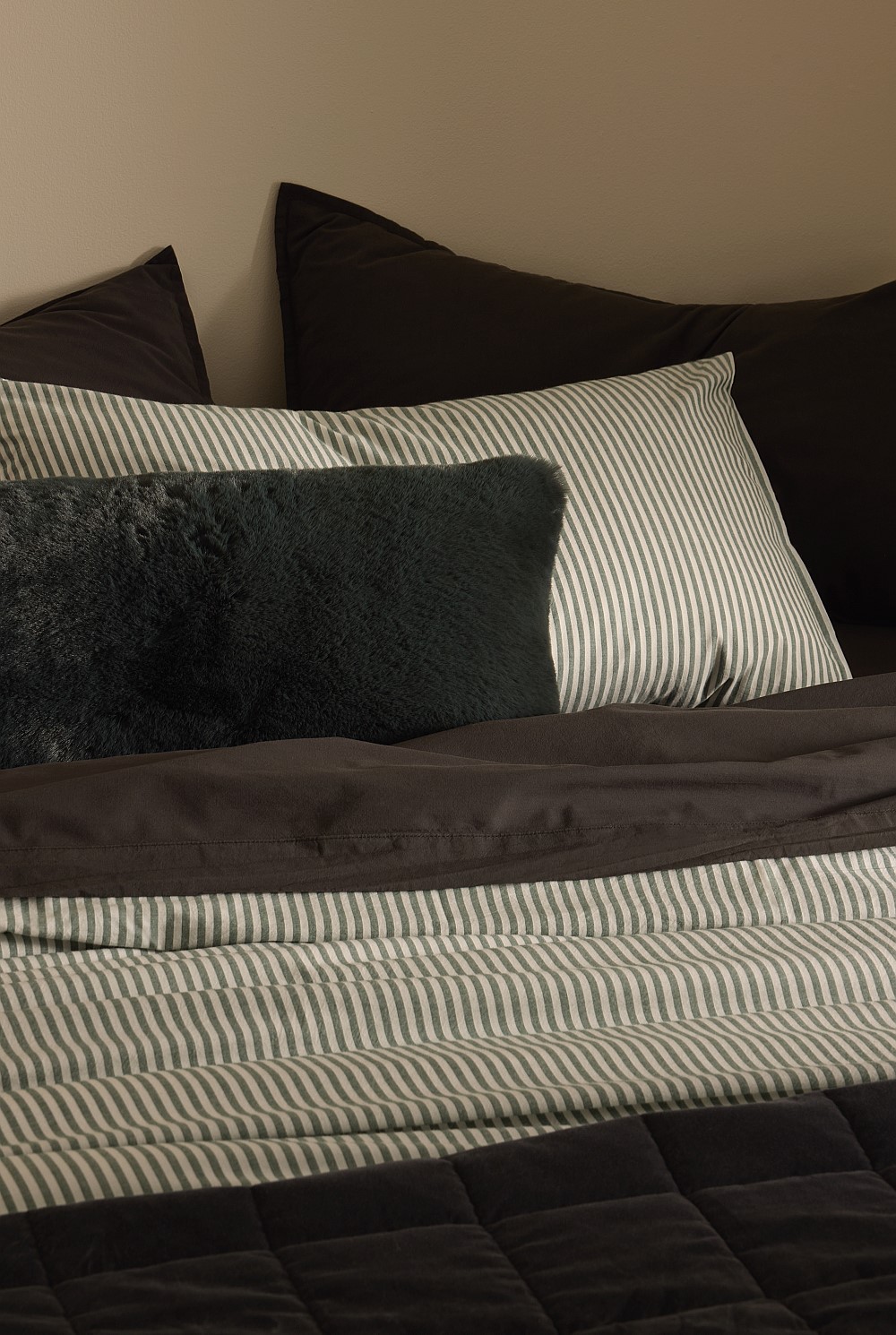 Brae Australian Cotton Stripe King Quilt Cover