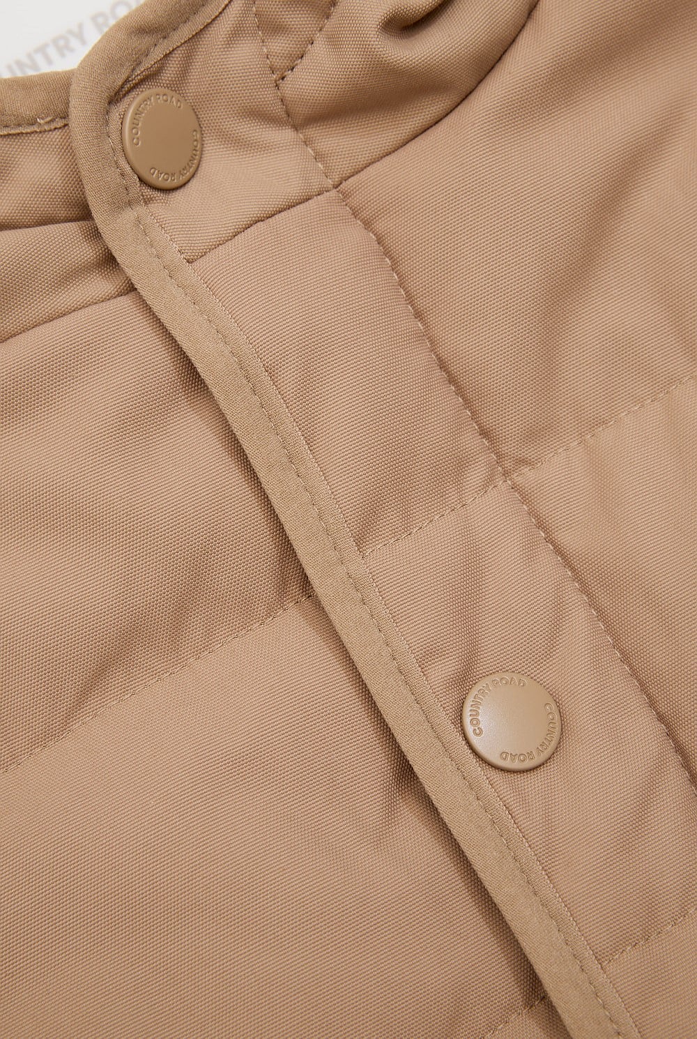 Nylon Blend Quilted Coat