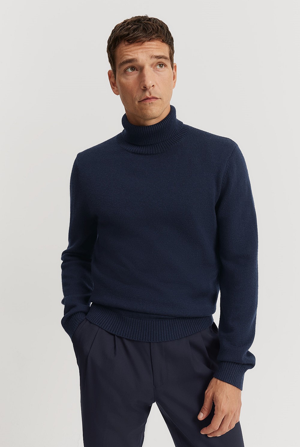 Wool Roll Neck Knit