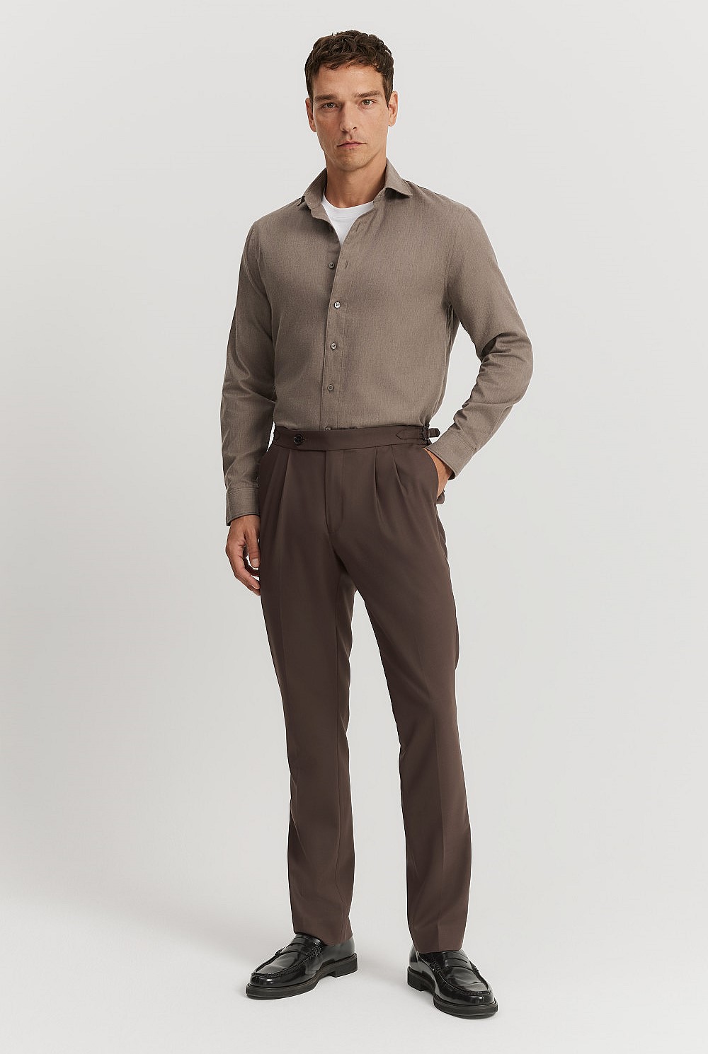 Tailored Fit Organically Grown Linen Blend Shirt