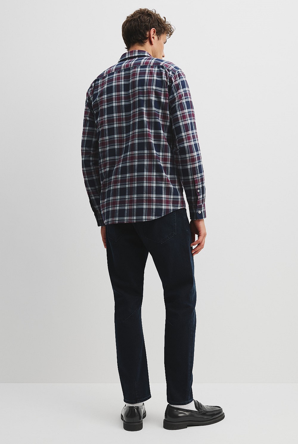 Regular Fit Australian Good Earth Cotton Flannel Check Shirt