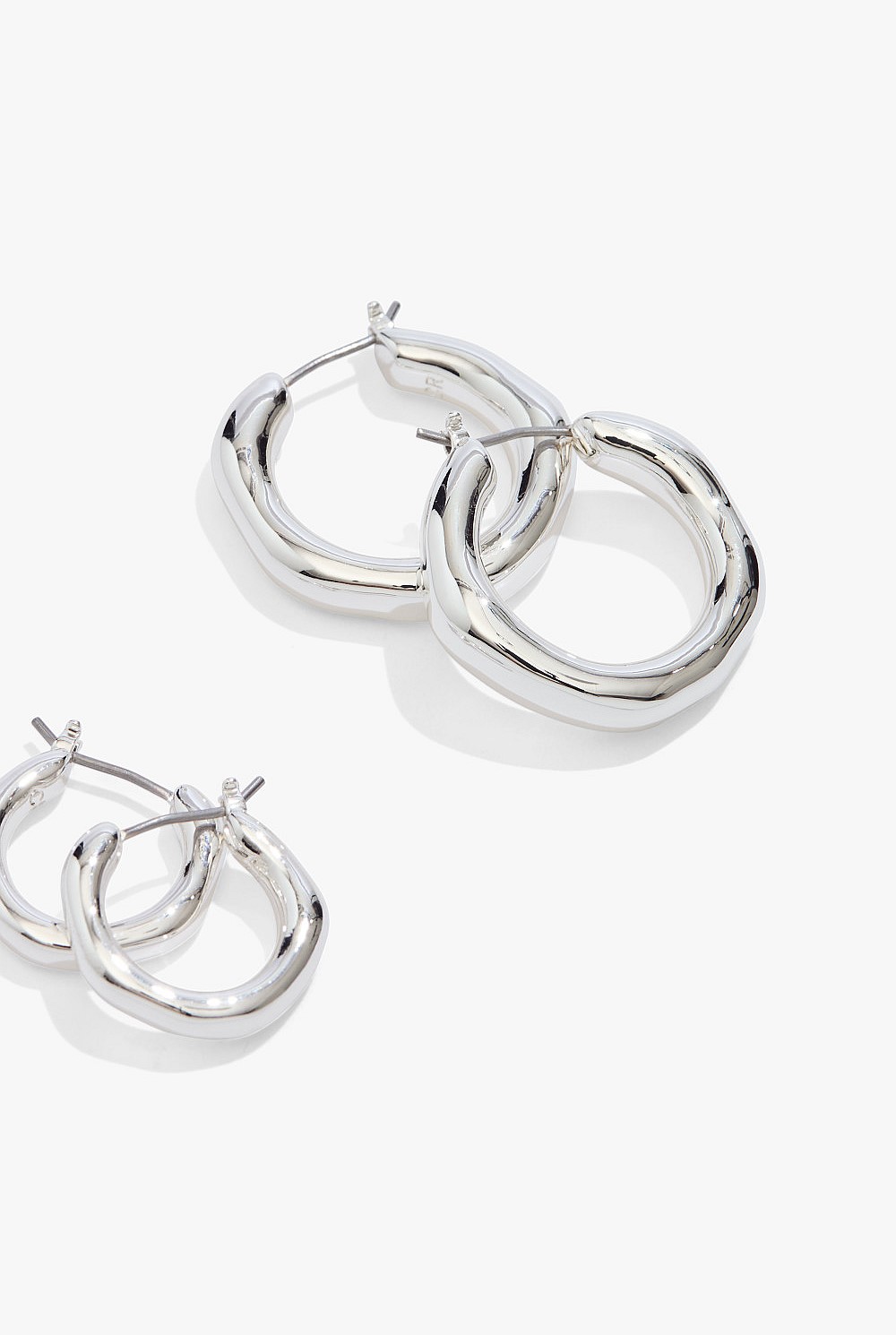 Molten Hoop Earring Pack of 2