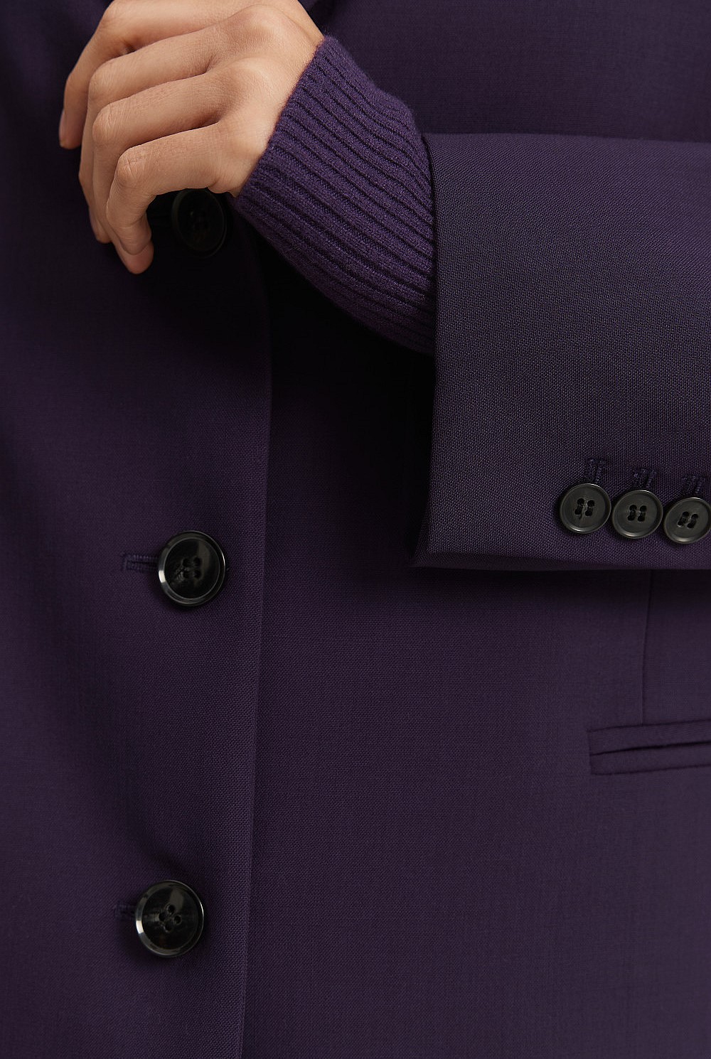 Wool Single-Breasted Blazer