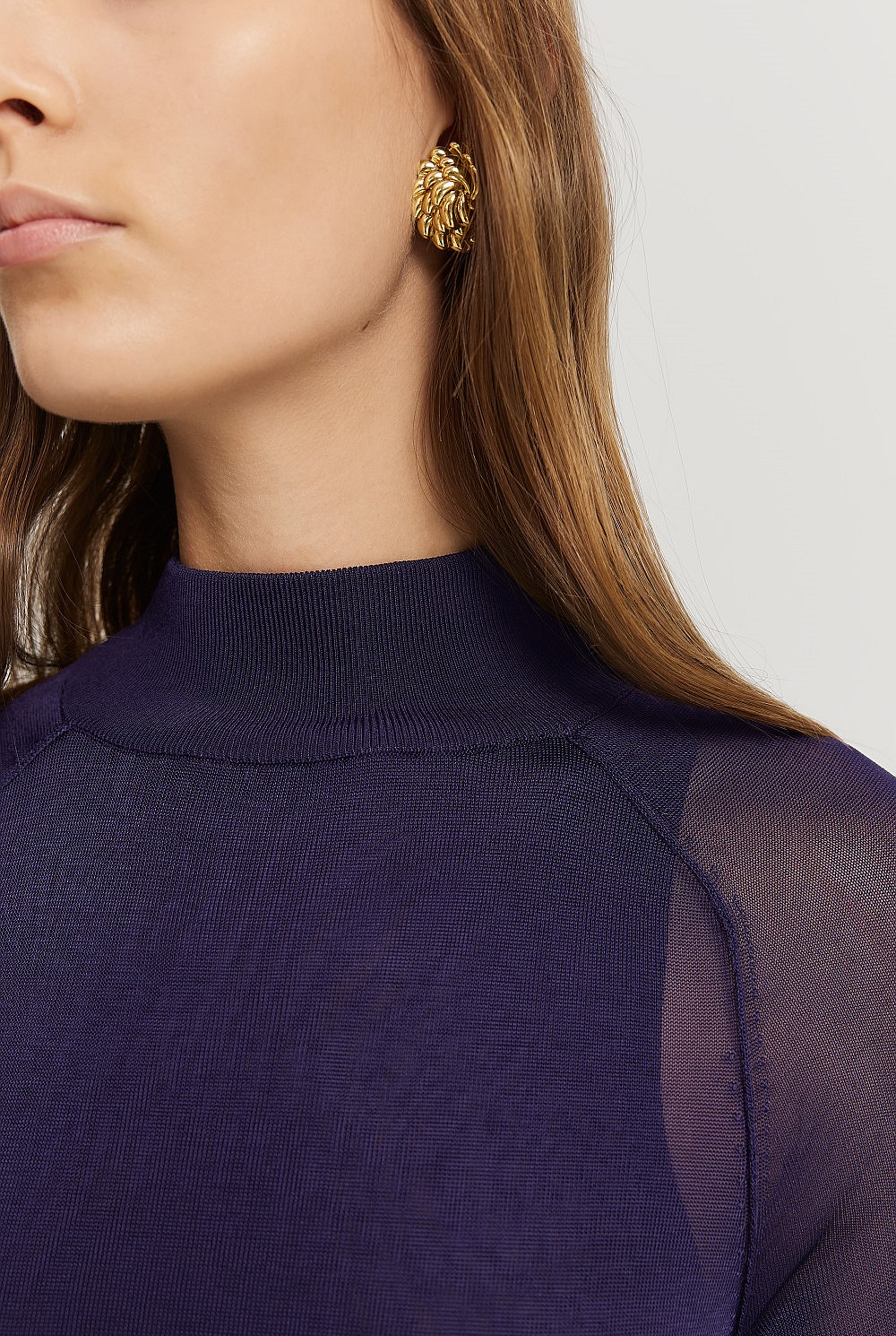 Sheer Knit Maxi Dress