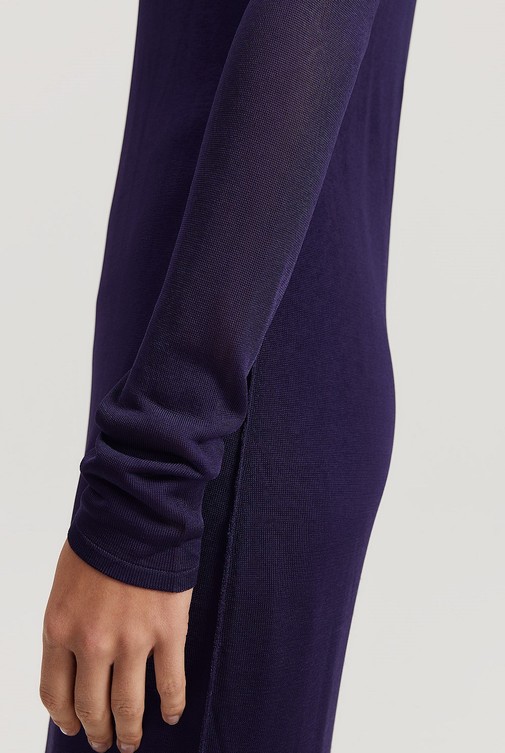 Sheer Knit Maxi Dress