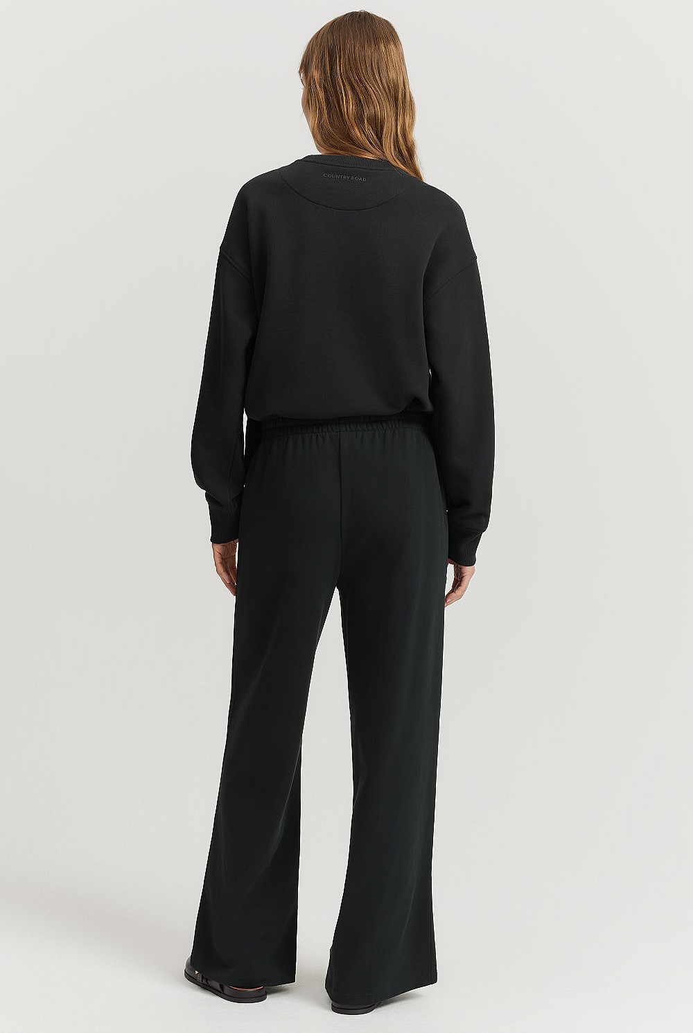 Australian Cotton Wide Leg Track Pant