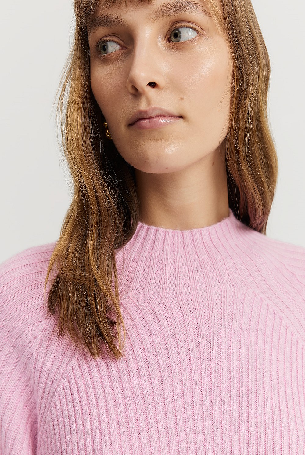 Organically Grown Cotton Blend Mini Knit Dress