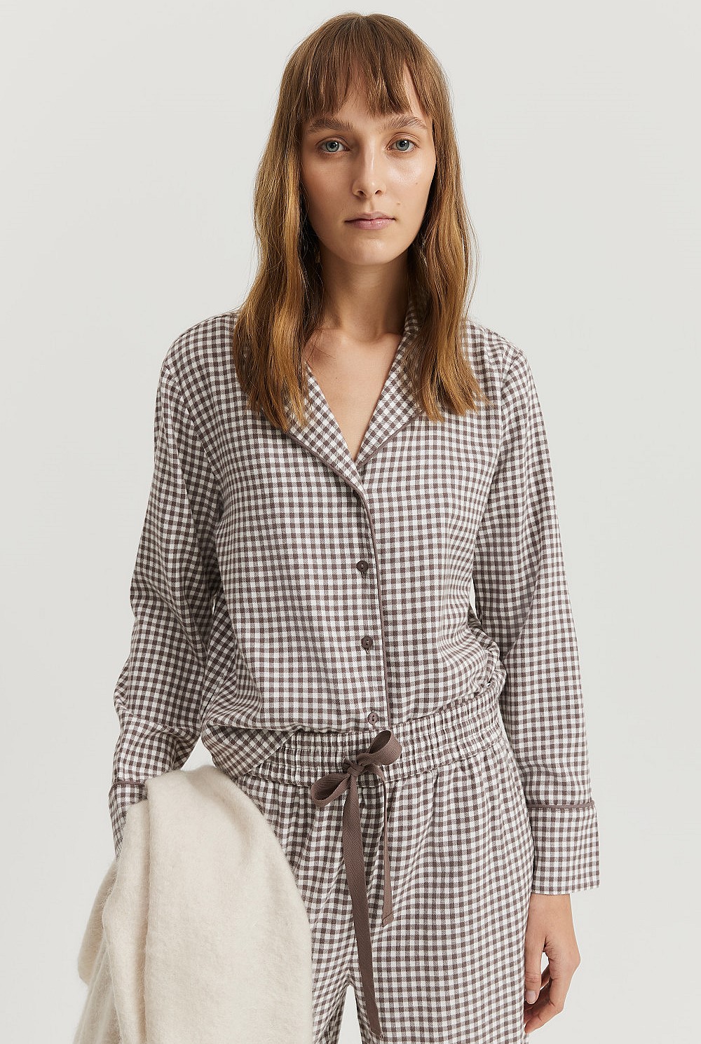 Australian Cotton Check Flannel Pyjama Set