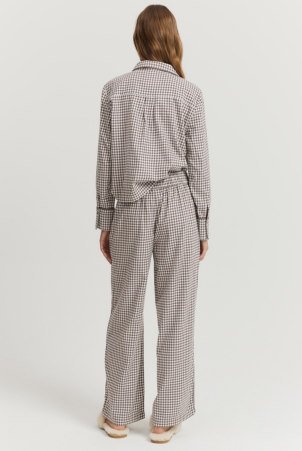 Australian Cotton Check Flannel Pyjama Set