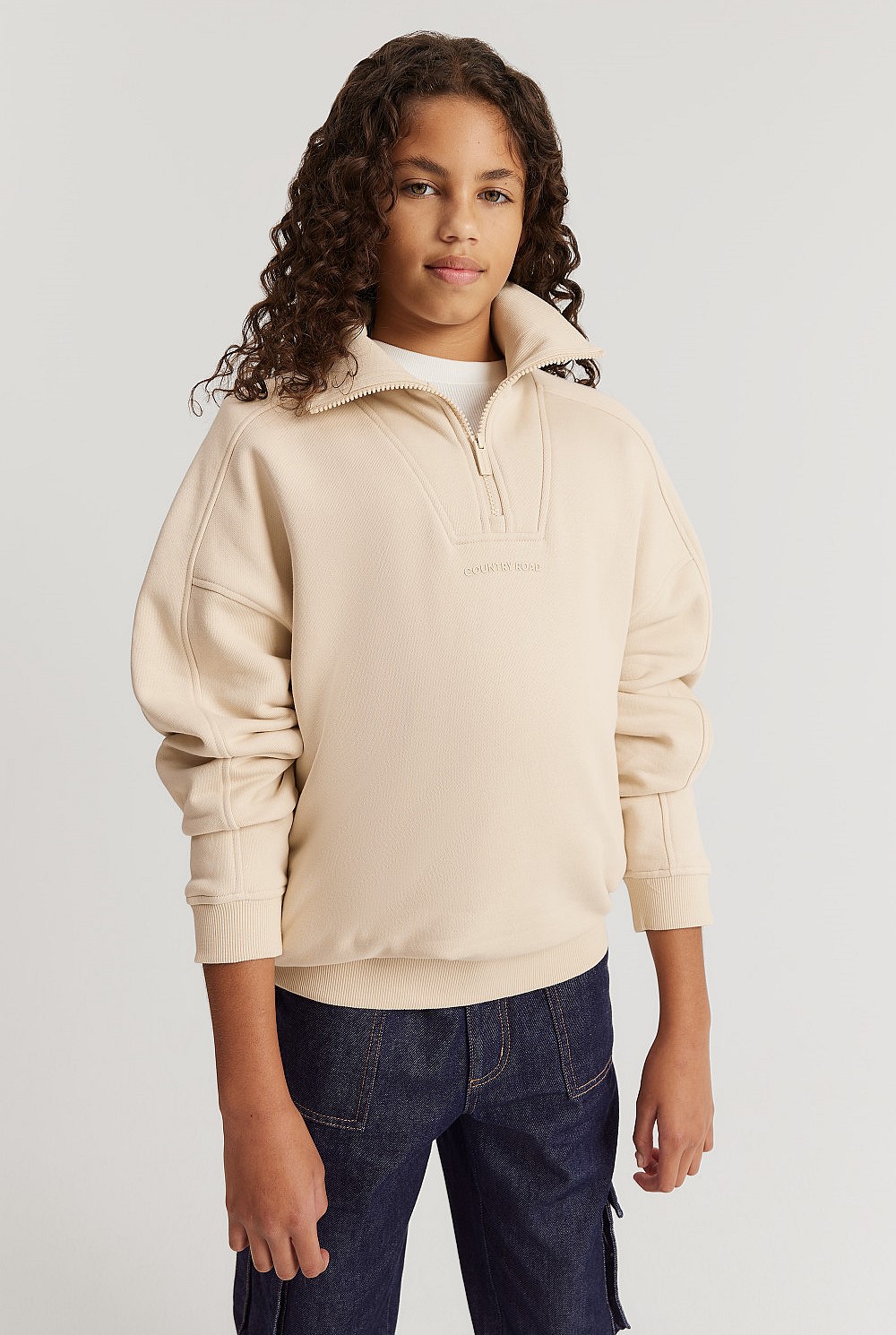 Teen Recycled Cotton Blend Panelled Logo Sweat