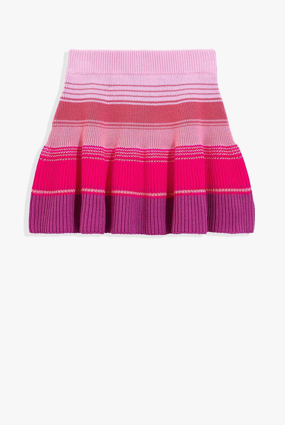 Organically Grown Cotton Stripe Knit Skirt