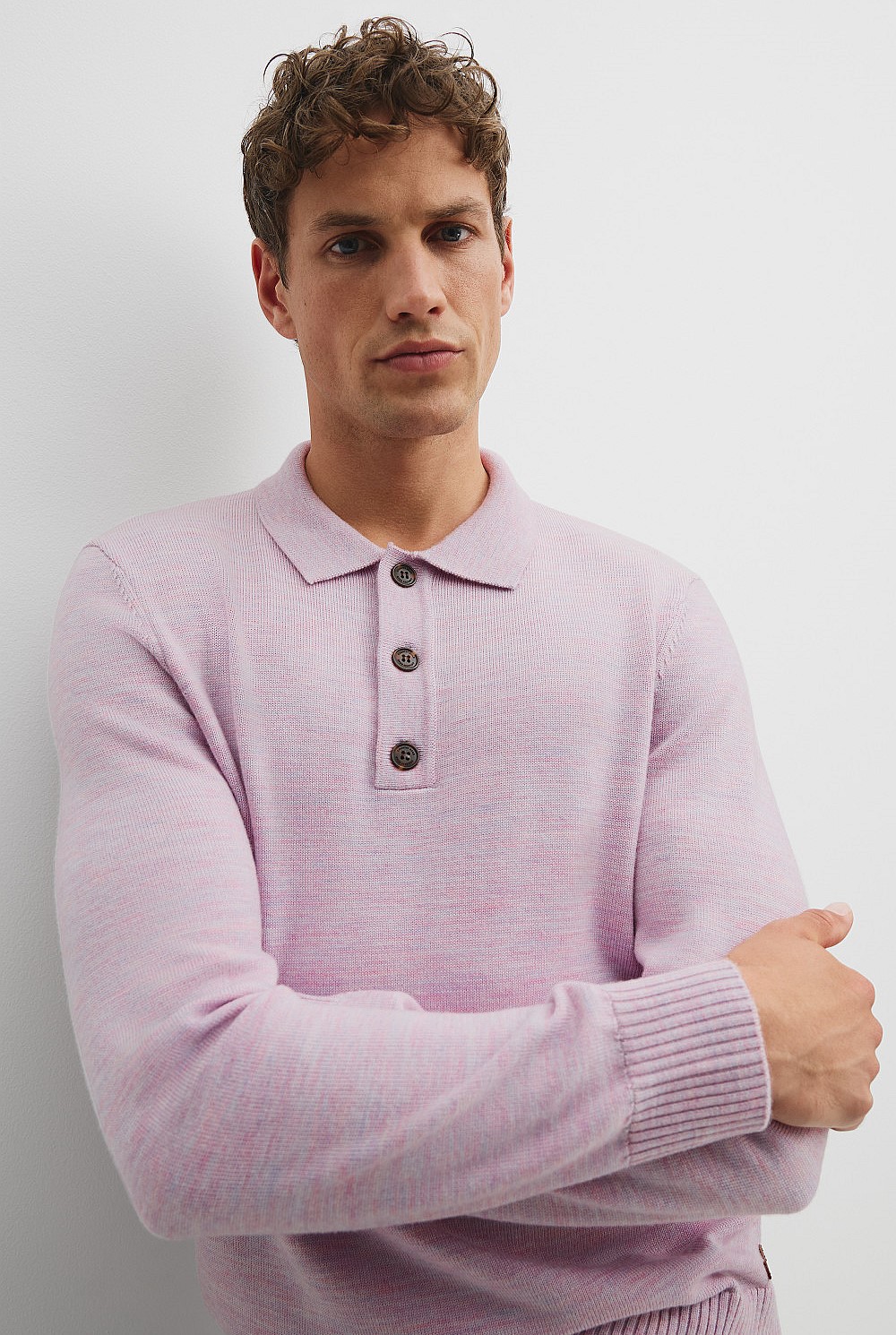 Wool Knit Polo