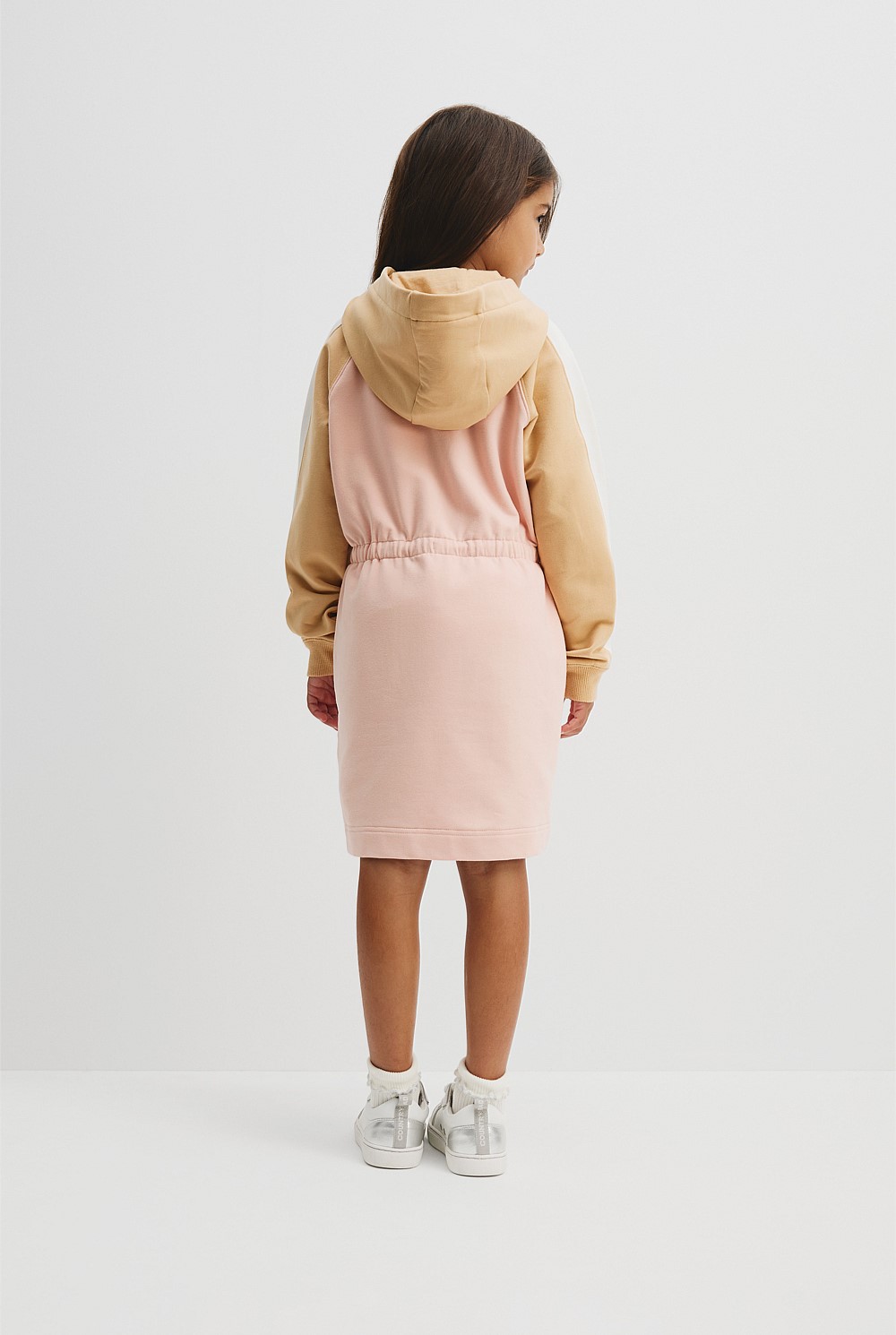 Organically Grown Cotton Spliced Sweat Dress