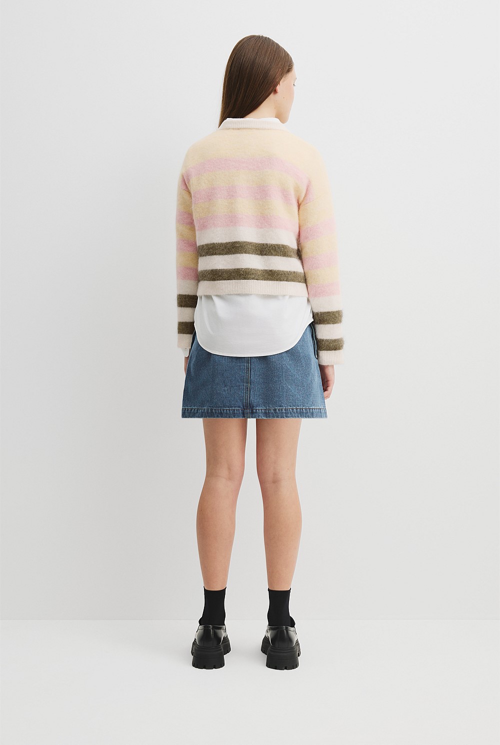 Teen Block Stripe Knit